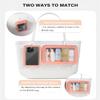 2 Packs Clear Bogg Accessories Beach Tote Bag Suitable for Bogg Organizer Insert Bag Cellphone Phone Holder Clear Makeup Bags Travel Toiletry Bag Key Holder for Bogg Pouch (Pink Set) view 4