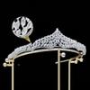 14K Gold Princess Bridal Tiara, Elegant Wedding Tiara with Moissanite, Ideal Gift for Bridal Parties and Wedding Celebrations (Style 3) view 3