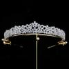 14K Gold Princess Bridal Tiara, Elegant Wedding Tiara with Moissanite, Ideal Gift for Bridal Parties and Wedding Celebrations (Style 1(15 * 2.5cm*46g)) view 4