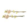 2 Pieces Sweet Fairy Flower Simulated Pearl Alloy Slash Clip Side Clip Embellished Hair Clips view 1
