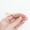 2 Pieces Sweet Fairy Flower Simulated Pearl Alloy Slash Clip Side Clip Embellished Hair Clips view 2