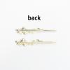 2 Pieces Sweet Fairy Flower Simulated Pearl Alloy Slash Clip Side Clip Embellished Hair Clips view 4