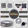 2Pack Pro 4 Shaver Replacement Heads Compatible with Skull Pitbulls Gold PRO, Silver PRO, Platinum PRO Head Shavers, Electric Shaver Half Head for Men/Women (2 PACK FOUTE) view 3