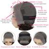 13x4 Chocolate Brown Lace Front Wigs for Black Women 4# Deep Wave Lace Front Wig Human Hair 180% Density Brown Curly Wig (32inch) view 4