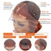 13x4 Ginger Lace Front Wigs Human Hair Deep Wave HD Lace Front Wig Human Hair for Women 180% Density 350# Orange Curly Wigs Human Hair Pre Plucked (22inch) view 4