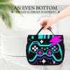 Men & Women Large Toiletry Bags for Traveling Hanging Waterproof Bathroom Shower Bag (Play Video Games Win Video Game Blue) view 3