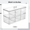 Acrylic Cosmetic Organizer with Lid, Stackable 3-Drawer Storage Solution for Beauty Sponges, Cotton Swabs, and Pads, Clear Modular Unit view 4