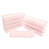8PCS Manicure Tool Box, Plastic Storage Personal Box Nail Implement Organizer Case Box for Nail Art Pedicure Supply (Pink-A) view 1