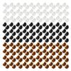 100 Pack 1cm Mini Hair Claw Clips - tiny hair clips - Plastic Mini Hairpins for Women, Girls (Black, Brown, Clear) view 1