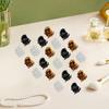 100 Pack 1cm Mini Hair Claw Clips - tiny hair clips - Plastic Mini Hairpins for Women, Girls (Black, Brown, Clear) view 3