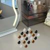 100 Pack 1cm Mini Hair Claw Clips - tiny hair clips - Plastic Mini Hairpins for Women, Girls (Black, Brown, Clear) view 4