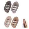 4 Pcs Round Flat Hair Clips for Women,Medium Non-slip Flat Claw Clip Strong Grip Hair Claw Clips Hair Barrettes,Simple Elegant Duckbill Hair Clip for Thick Thin Hair (A) view 1