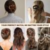 4 Pcs Round Flat Hair Clips for Women,Medium Non-slip Flat Claw Clip Strong Grip Hair Claw Clips Hair Barrettes,Simple Elegant Duckbill Hair Clip for Thick Thin Hair (A) view 2
