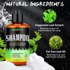 12 FL OZ Wash Shampoo for Black Men - 360 Waves Shampoo for Men Hydration Enhance Shampoos Biotin Hair Growth Shampoos with Wave Comb Hair Brush- Strengthens Hair Promote Growth Nourishes (2 scents) view 2