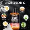 12 FL OZ Wash Shampoo for Black Men - 360 Waves Shampoo for Men Hydration Enhance Shampoos Biotin Hair Growth Shampoos with Wave Comb Hair Brush- Strengthens Hair Promote Growth Nourishes (2 scents) view 4