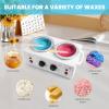 1.2L Double Pot Wax Warmer, Electric Depilatory Heater Machine with Adjustable Temperature for Hair Removal & Facial Spa, Includes 40 Wax Sticks & 20 Collars view 2