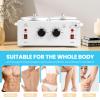 1.2L Double Pot Wax Warmer, Electric Depilatory Heater Machine with Adjustable Temperature for Hair Removal & Facial Spa, Includes 40 Wax Sticks & 20 Collars view 3