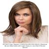 Belle of Hope Mara Ray Effect Lace Front Heat Friendly Synthetic Clip-In Hair Topper, Mid-Length, Comb and 19 Page Care Guide (SANDY BLONDE ROOTED) view 3