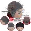 13x4 Burgundy Lace Front Wigs Human Hair 1B99J Ombre Lace Front Wig Human Hair Pre Plucked Dark Root Colored Wig 180% Density (32inch) view 3