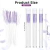 Ear Hole Cleaner, 180PCS Ear Piercing Cleaner Floss Earring Hole Cleaners Nose Ring Cleaners Pierced Floss Ears Piercing Care Cleaning Tool for Girl Women Men (Purple) view 2