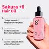 BnD Blooming SAKURA Argan & Collagen Hair Oil 80ml  Lightweight Leave-in Treatment for Dry & Frizzy Hair, Smooth Finish, Non-Greasy, UV Protection, Floral Scent, Nourishing Oil  Korean Beauty view 2
