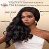 TRIIPPY Body Wave Bundles Human Hair,100% Raw Cambodian Hair Wavy Single Bundle,Triple The Lifespan Over Regular Virgin Hair Bundle,No.1 Raw Hair Brand On Amazon(18 Inch,Natural Color) view 2