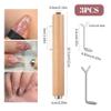 1 Set Heart Magnet for Cat Eye Gel Polish, Y-Shaped Guide Heart Nail Magnet Multifunctional Nail Art Design Tool Set for Home DIY Manicure Kit view 3