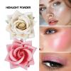 3D Rose Blushes Powder Blushes for Cheeks Highlight Face for a Shimmery Blushing Rose (05) view 3