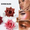 3D Rose Blushes Powder Blushes for Cheeks Highlight Face for a Shimmery Blushing Rose (05) view 4