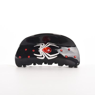 Funny Spider Hair Clips,Novelty Acetate Hair Clip,Small Animals Claw Clips for Women,Black