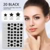 TURAOHU 800 Stickers Black Star Pimple Patches Set, Hydrocolloid Acne Patches for Face, Self-Adhesive and Tear-Off Invisible Design, Absorbs Secretions, Contains Tea Tree and Centella Asiatica Oil view 2