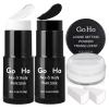 Go Ho White and Black Face Paint Stick with Setting Powder,2 PC White Sponges Set,Waterproof Full-coverage Face Body Paint for Halloween Costumes Clown Skeleton Vampire Skull Cosplay Makeup view 1