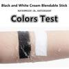 Go Ho White and Black Face Paint Stick with Setting Powder,2 PC White Sponges Set,Waterproof Full-coverage Face Body Paint for Halloween Costumes Clown Skeleton Vampire Skull Cosplay Makeup view 4