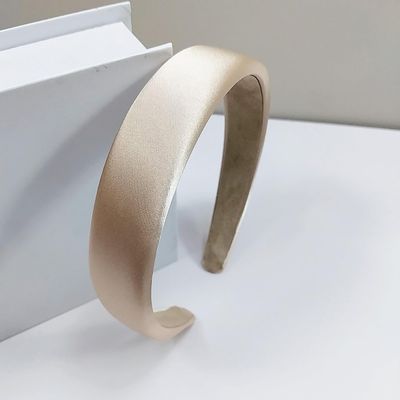 2 Pcs Fashionable Headbands for Women, Non Slip Padded Headband for Hair Accessories (Champagne)