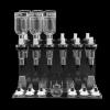 12-Bottle Luxury Perfume Tester Station w/Adjustable Pumps - Glass Dispenser Stand, Scent Cups & Coffee Jar for Stores/Bars view 4