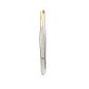 Eyebrow Tweezers Stainless Steel Semi Gold Plated Makeup Tool(Gold C) view 1