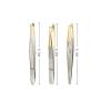 Eyebrow Tweezers Stainless Steel Semi Gold Plated Makeup Tool(Gold C) view 2