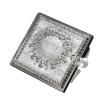 1pc Folding Double Sided Metal Glass Portable Compact Hand Mirror Travel Makeup Mirror Carry Vanity Mirror(White) view 1
