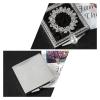 1pc Folding Double Sided Metal Glass Portable Compact Hand Mirror Travel Makeup Mirror Carry Vanity Mirror(White) view 4