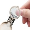 Anti-Splash Nail Clippers with Magnifying Glass, Detachable Magnifying Glass, Unique Violin Shape (Black) view 4