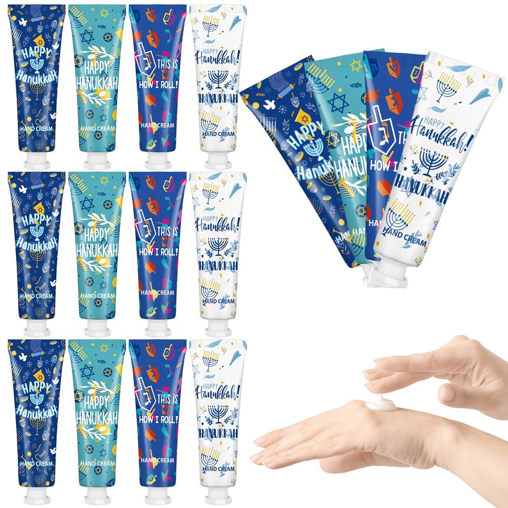 Dimsile 12 Pcs 12 Pcs Jewish Themed Gifts Bulk Hand Lotion for Guests Hand Cream Travel Size Bulk Party Gifts Jewish Essentials for Women Men