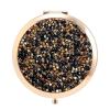 1pc Compact Mirror, Pocket Travel Makeup Mirror 2-Sided 2X/1X Magnification Compact Mirror(Black) view 1