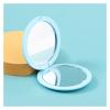 1pc Double-Sided Makeup Mirror Round Folding Travel Mirror Handheld Mirror Portable for Handbag Purse Pocket(White) view 3
