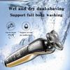 EZAGMWGFB Electric Razor for Men, 3 in 1 Electric Shaver 3D Floating Beard Razor IPX4 Waterproof Rechargeable Nose Hair Trimmer Men view 4