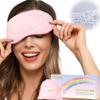 BeHoomi Heated Eye Mask Warm Compress for Eyes, Soothing Weighted Eye Mask for Sleeping, Microwave Moist Heating Pad Hot Compress for Eyes Relaxation, Reusable Sleep Mask for Home, Office (Pink) view 1