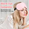 BeHoomi Heated Eye Mask Warm Compress for Eyes, Soothing Weighted Eye Mask for Sleeping, Microwave Moist Heating Pad Hot Compress for Eyes Relaxation, Reusable Sleep Mask for Home, Office (Pink) view 2
