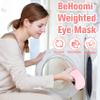 BeHoomi Heated Eye Mask Warm Compress for Eyes, Soothing Weighted Eye Mask for Sleeping, Microwave Moist Heating Pad Hot Compress for Eyes Relaxation, Reusable Sleep Mask for Home, Office (Pink) view 4