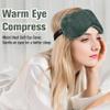 BeHoomi Heated Eye Mask Warm Compress for Eyes, Soothing Weighted Eye Mask for Sleeping, Microwave Moist Heating Pad Hot Compress for Eyes Relaxation, Reusable Sleep Mask for Home, Office (Grey) view 2