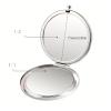 1pc Compact Mirror, Pocket Travel Makeup Mirror 2-Sided 2X/1X Magnification Compact Mirror(Silver) view 3