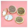 1pc Compact Mirror, Pocket Travel Makeup Mirror 2-Sided 2X/1X Magnification Compact Mirror(Silver) view 4
